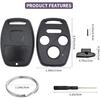 2 Pack Key Fob Shell Replacement for Honda Accord 2003-2012 / Civic EX 2006-2013 / Pilot 2009-2015 / CR-V 2005-2006 4 Button Car Keyless Entry Remote