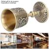 Goblets & Chalices Embossed Bronze Wine Cup Metal Shot Glass European Chalice Engraved Brass Whiskey Goblet For Wedding