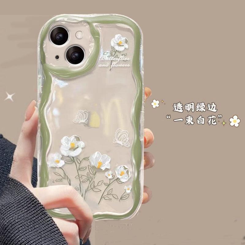 Чехол Для Samsung Galaxy S24 Ultra S23 Plus A55 A35 A54 A24 A14 A25 A15 A34 A53 A33 A73 A50 A30 M54 S20 S21 FE Чехол Цветок Мягкий