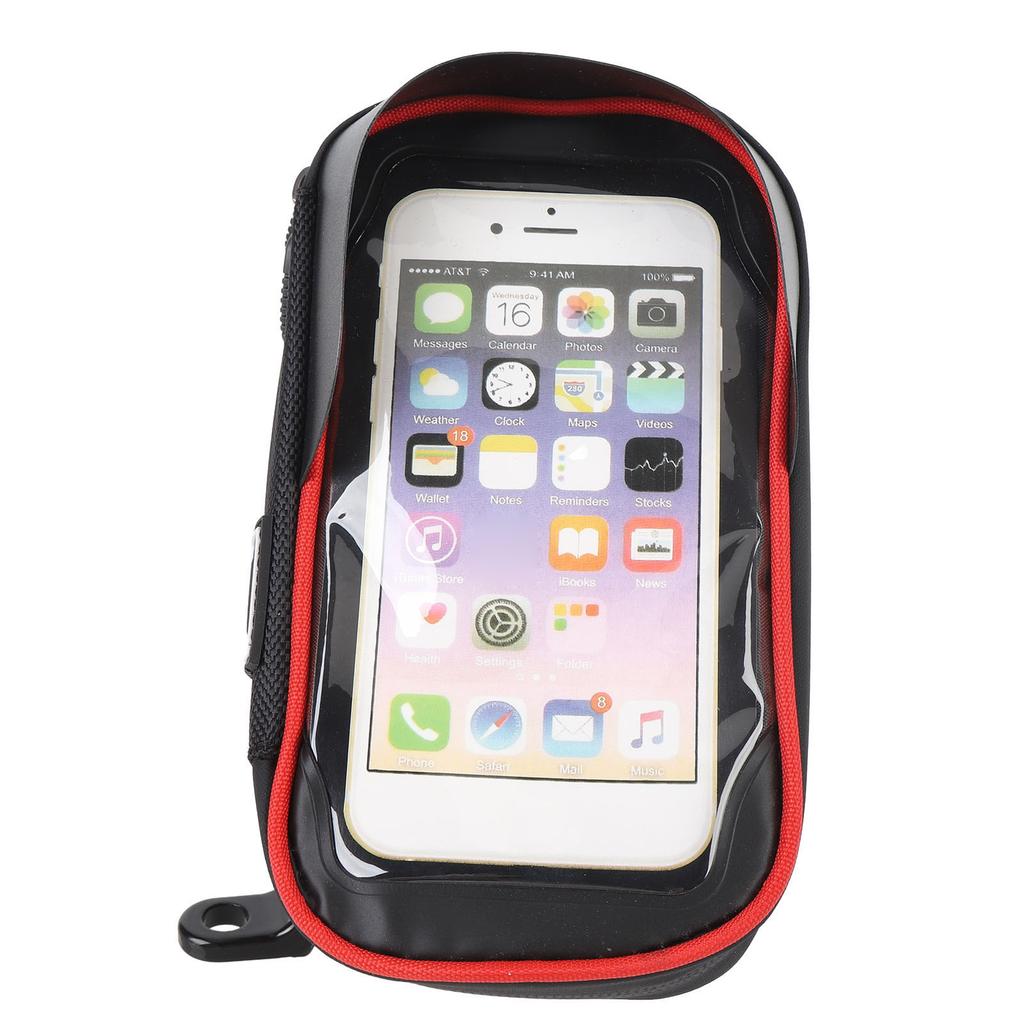 Сумка для велосипедного телефона с передней рамкой, водонепроницаемая, вращающаяся на 360 градусов, дизайн переднего козырька, сенсорный экран, велосипедный телефон