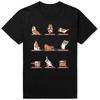 English Bulldog Yoga Puppy Poses O-Neck T Shirt Dog Lovers Black Graphic Cotton Streetwear Short Sleeve Birthday Gifts T-shirt