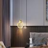 Nordic Minimalist Bedroom Pendant Light: Sleek Long-Line Chandelier for a Modern, Luxurious Touch