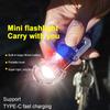 Outdoor Camping Light Outdoor USB Rechargeable Flashlight Mini Camping Suction Electromagnetic O1G0