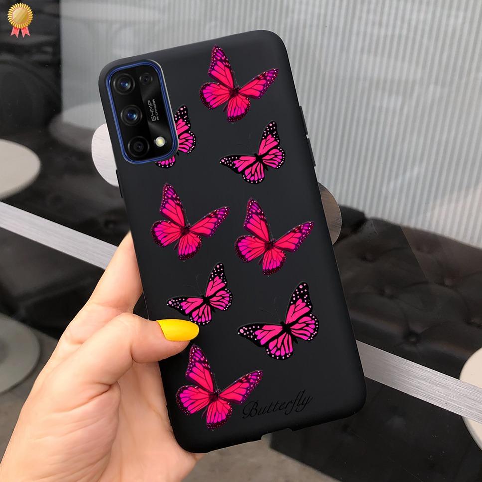 For Realme X7 Pro X7Pro Case Back Cover Soft Silicone Black Pink Funda For Oppo Realme X 7 X7 Pro X7Pro Phone Case Bumper Coque