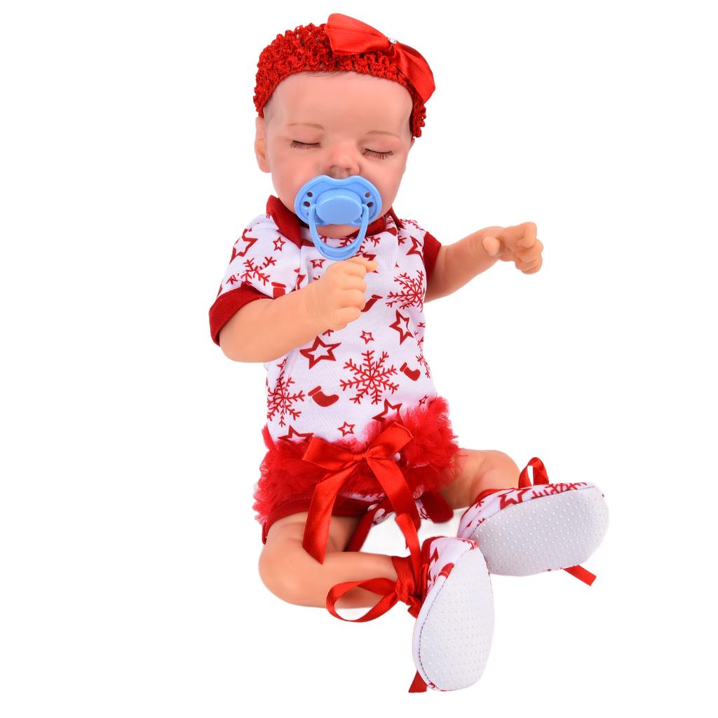 Кукла-реборн, 18 дюймов, новорожденная кукла с одеждой, бутылочкой для кормления, подарочная коллекция для