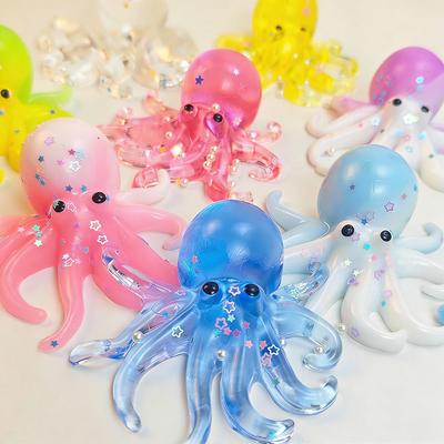 Сквиши Осьминог Океанский Сжималка Игрушка-антистресс Симуляция Снятие Стресса Медленное Восстановление Можно Растягивать Сенсорная Декомпрессия Подарок