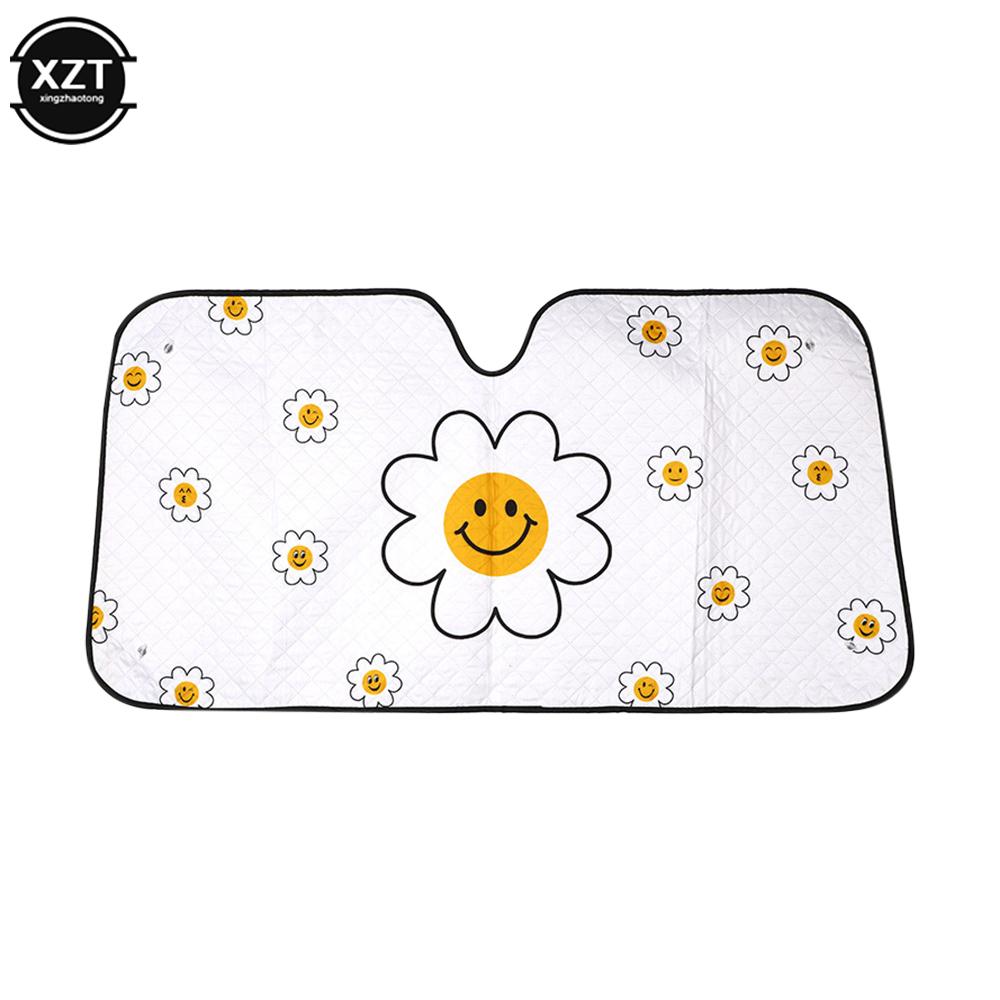 Летний мультяшный автомобильный солнцезащитный козырек на лобовое стекло, мультяшные автомобильные аксессуары, солнцезащитный козырек, защита от солнца, автомобильное украшение для мужчин и женщин