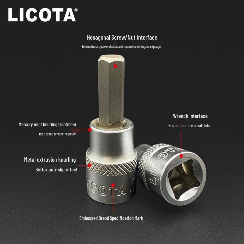 LICOTA 3/8-дюйма шестигранная головка английская