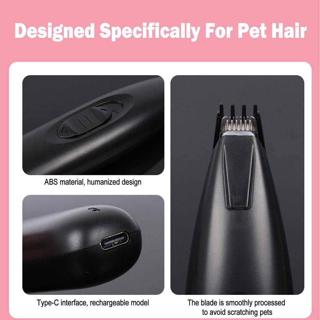 Профессиональные машинки для стрижки собак беспроводные со светодиодной подсветкой, регулировка двух скоростей, машинки для стрижки шерсти мелких домашних животных
