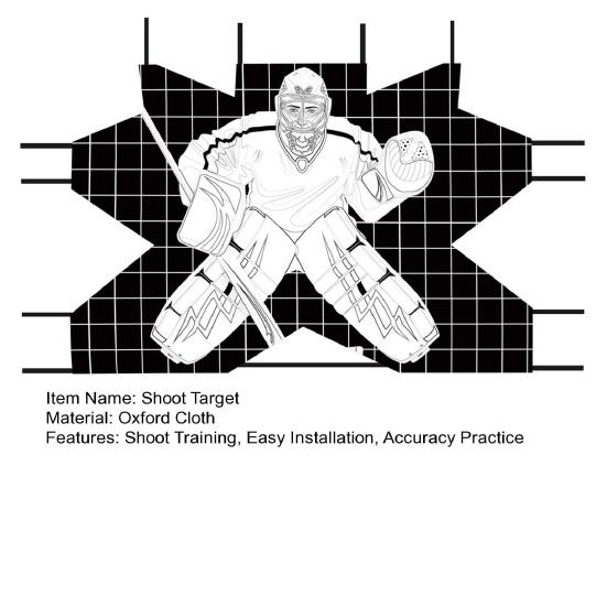 Мишень для броска по хоккею с шайбой Yousheng, тренировочное оборудование для уличного хоккея с шайбой, тренировочная мишень для улучшения точности броска