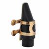 Portable Soprano Saxophone Mouthpiece Set with ABS Mouthpiece Cap and Metal Buckle Reed Pads