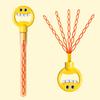 32-Hole Smile Face Bubble Wand Fun Outdoor Toy with Concentrate Packs Bubble Blowing Toy Romantic Bubbles Gift for Bubble Lovers