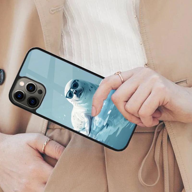 Chill Seal - Милые Животные Магнитный Чехол для Телефона ДЛЯ APPLE iPhone 17 Air 16 14 13 12 Pro Max 15 Plus Беспроводная Зарядка MagSafe Обложка