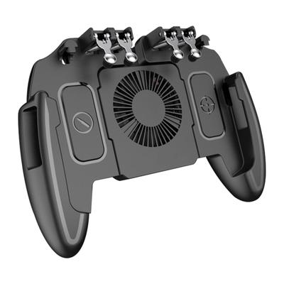 AK77 PUBG мобильный игровой контроллер Six Fingers Gamepad с охлаждающим вентилятором Metal Trigger Shooting Gamepad Joystick для IOS Android