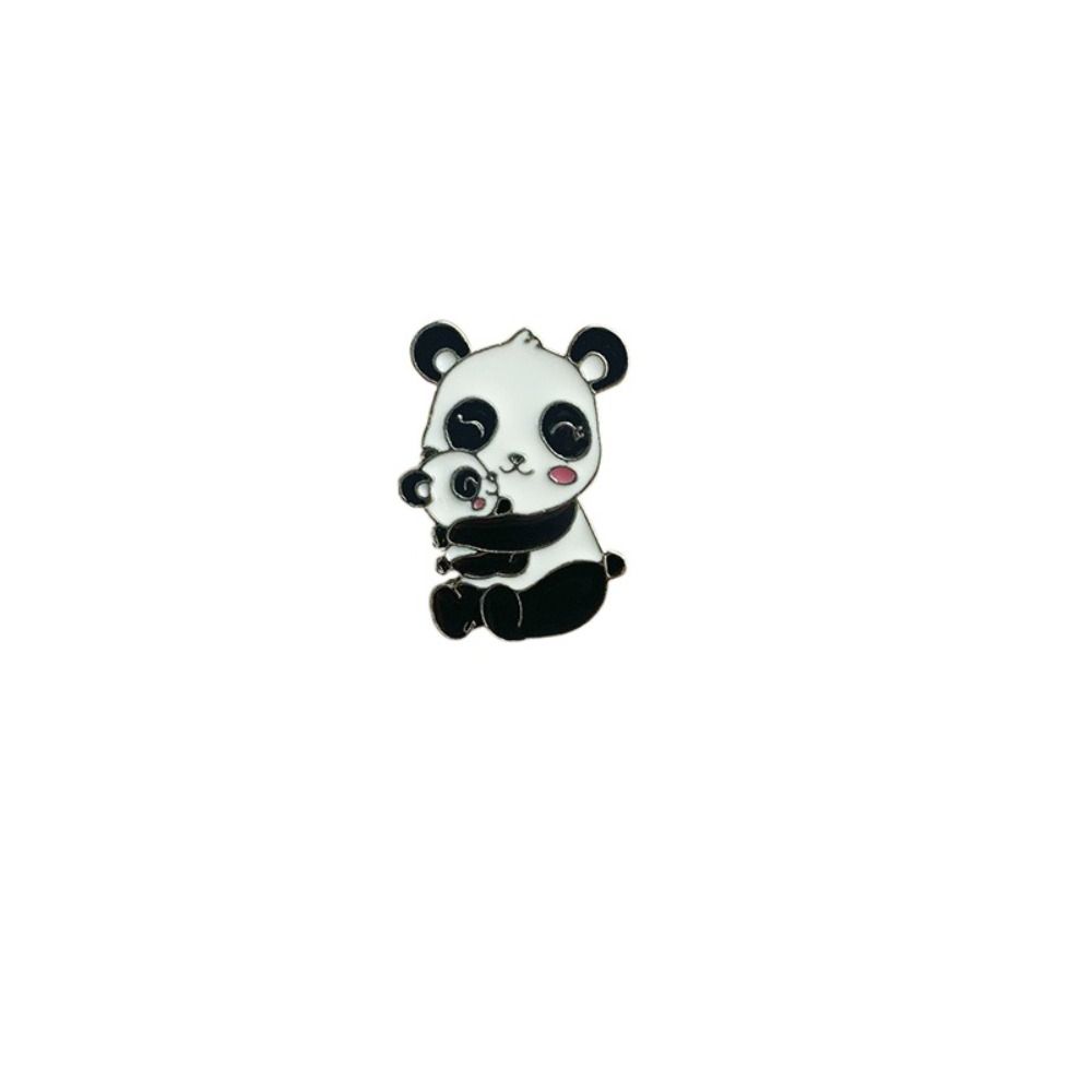 Enamel Giant Panda Zinc Zinc Alloy Brooch Oil Dripping  Cute   Kids