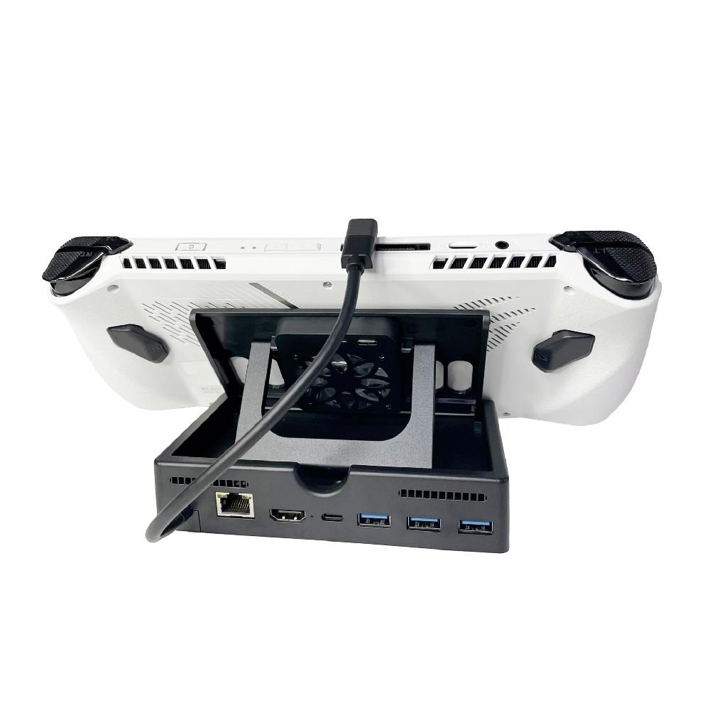 Многофункциональная расширительная док-станция ROG ALLY Base 6-в-1. Охлаждающий вентилятор ROG. Зарядная база с поддержкой расширенного режима мощностью 30 Вт.