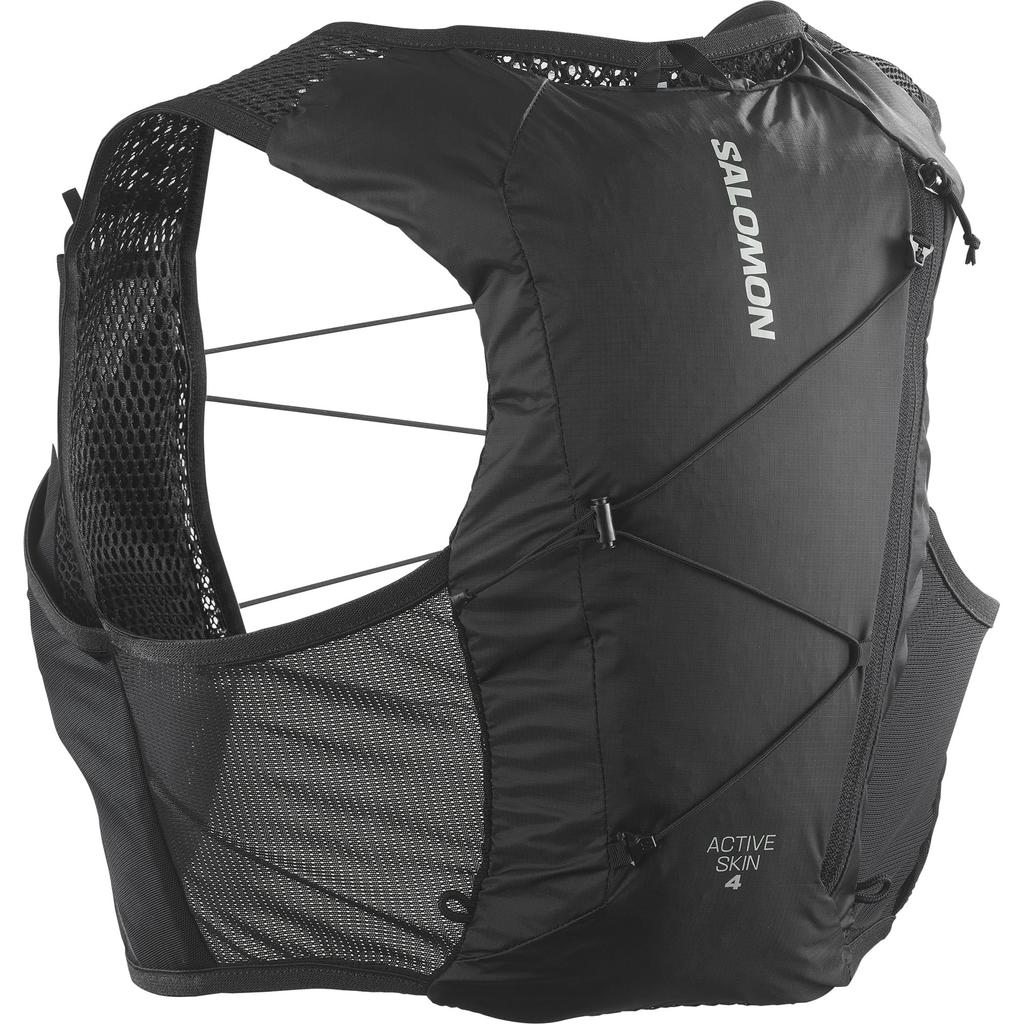 SALOMON Hydration Vest Rucksack Backpack ACT SKIN 4 NO FLASKS (Active Skin 4 No Flask) Unisex BLACK/METAL S