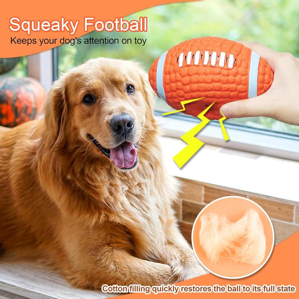 Toys For Small Large Dogs Chihuahua Golden Retriever Natural Latex Dog Balls Anti Bite Interactive Dog Chew Toy Pet Squeak Toys