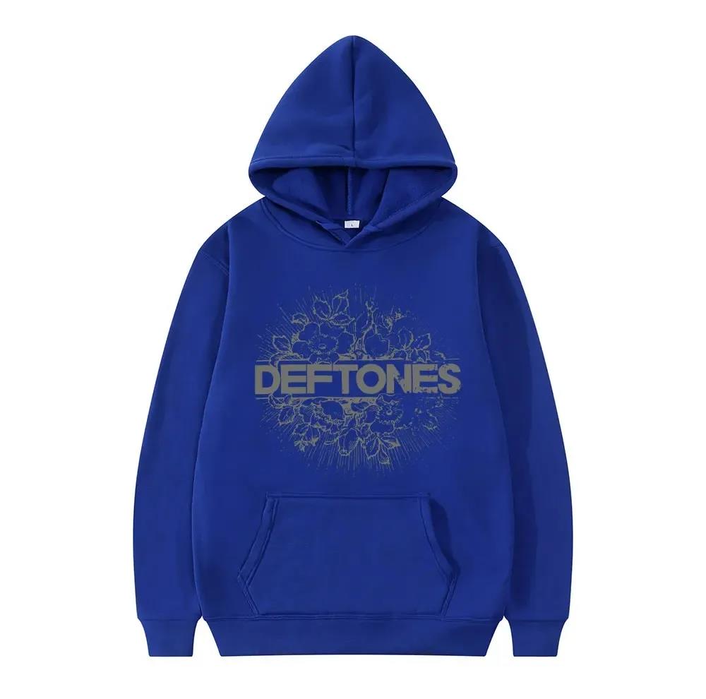 The New Deftones Trendy Printed Hoodies for Both Men and Women, Retro Punk Sweatshirts, and Streetwear from Harajuku