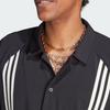 Adidas Рубашка Originals Clover Hack с тремя полосками, цветными блоками, свободный крой, мужские топы с короткими рукавами, черные HZ0720