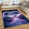 Love Swan Cartoon Cygnus Girl Gift Carpet Rug for Home Living Room Bedroom Sofa Doormat Decor,Kids Area Rug Non-slip Floor Mat