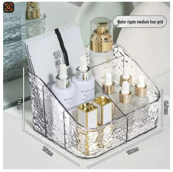 Коробка для хранения кистей для макияжа и средств по уходу за кожей Ripple – Роскошный органайзер большой вместимости для косметики и прочих предметов