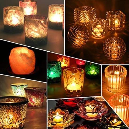 Tealight Burning Approximately 6 Hours Candles, Energy-Saving Candles, Time (100 pieces)