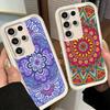 Чехол для телефона Samsung Galaxy S26 S25 Ultra S24 FE Узор в стиле Мандала Оболочка S23 Plus S22 + S21 S20 5G Мягкий силикон Funda