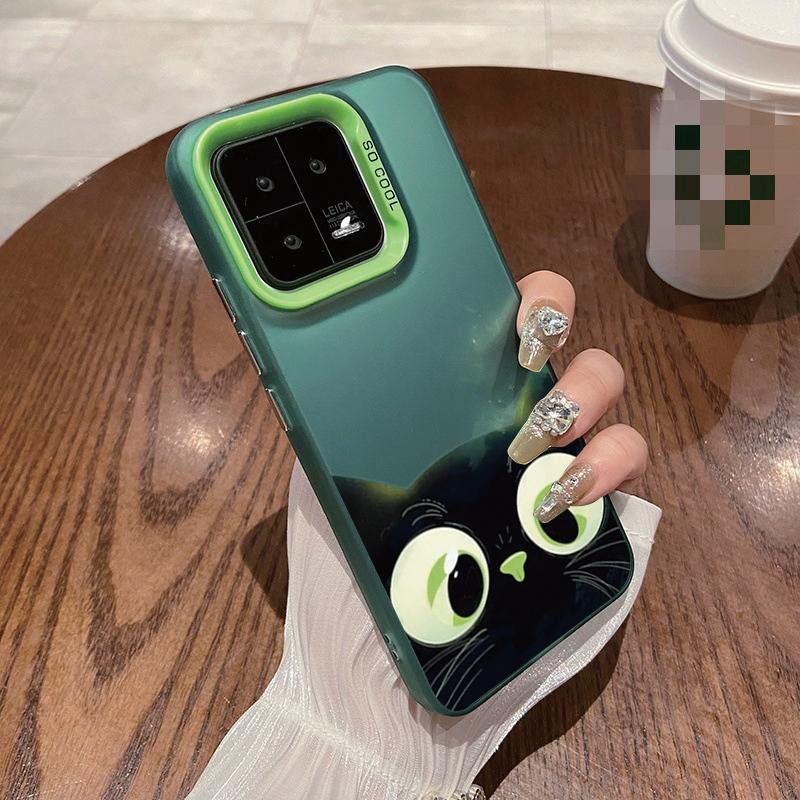 Cat Patterned Anti-drop Phone Case For Samsung S24 S23 A55 A35 Xiaomi Redmi 13C Poco C65 iPhone 15 Huawei Honor 90 Shockproof Protective Bumper Cover