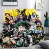 My Hero Academia Poster pattern Flannel Blanket, High quality Comfortable for All Seasons, Home Decor, Warmth and Comfort, Perfect for Gifts.
