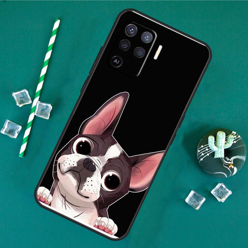 french bulldog Phone Case For Oppo A18 A38 A58 A78 A98 A40 A60 A80 A91 A15 A17 A74 A94 A54 A57S A16 A76 A96