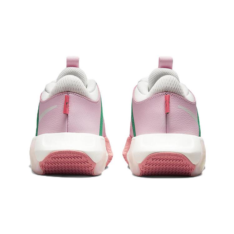 New Nike Air Zoom Crossover Anti Slip Wear Resistant Mid Top Children's Basketball Shoes Pink White Teenagers DC5216-602