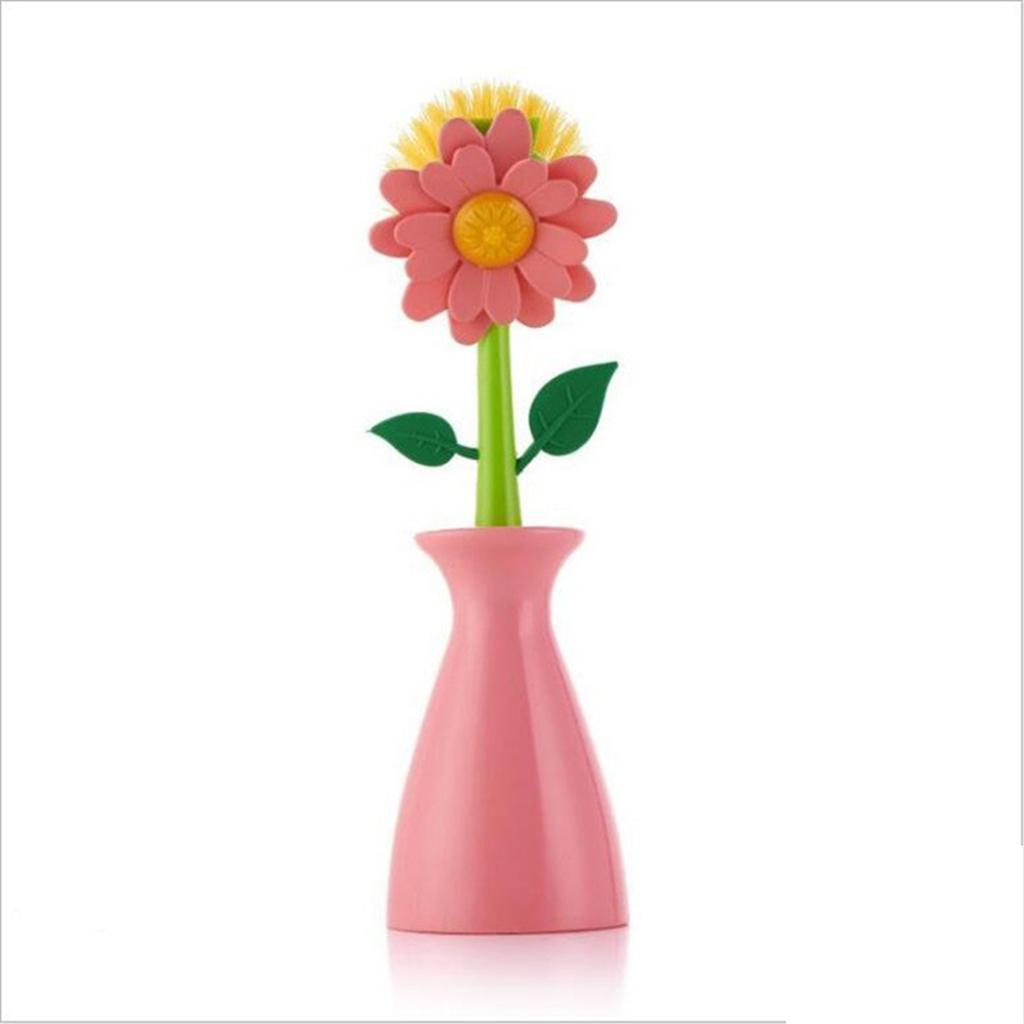 1 set - Kitchen brush, oil free, long handle pot brush, pot wash, bowl brush, creative cleaner