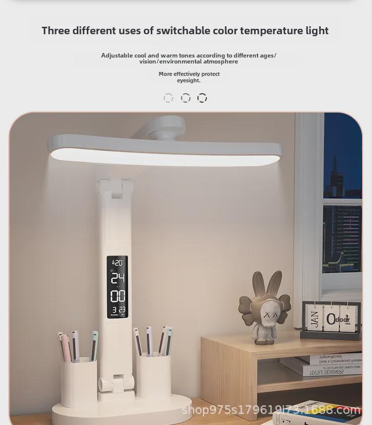 Desk Lamp: LED, Multifunctional, Folding, Eye-Protective Reading Lamp for Students and Kids.
