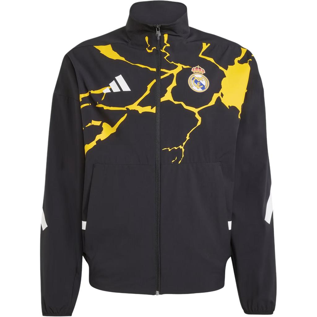 adidas Реал Мадрид Мстители Z.N.E. Anthem Street Износостойкая куртка свободного кроя с воротником-стойкой на молнии с длинным рукавом Мужские куртки JZ9150