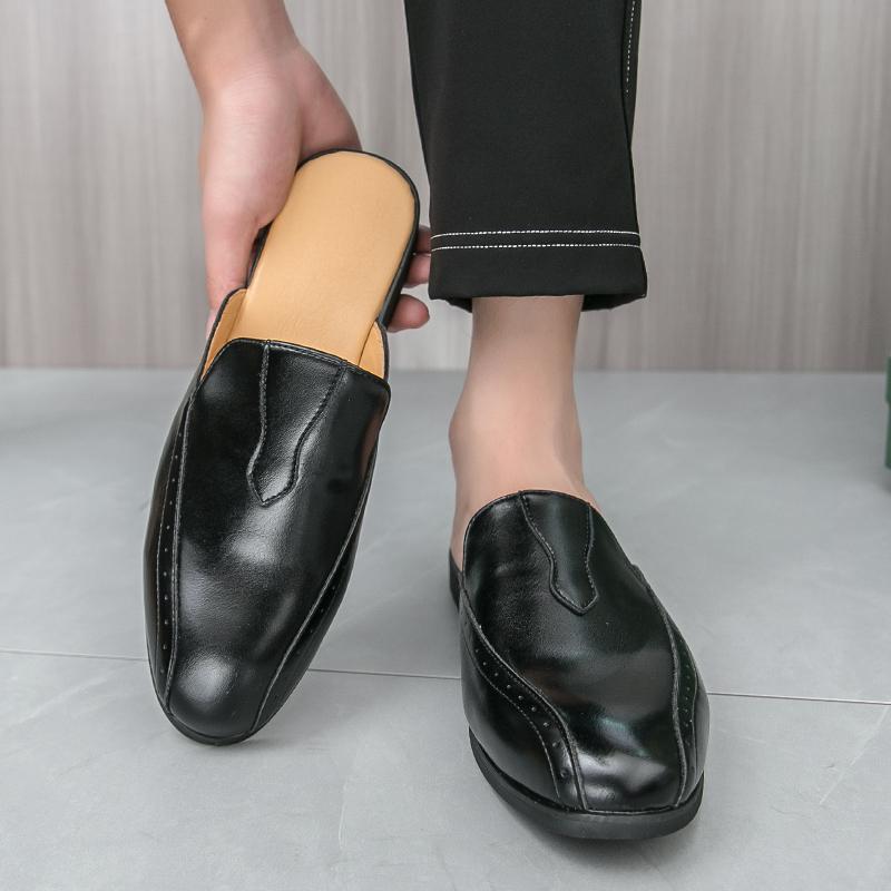 Новые мужские полушлепанцы смешанных цветов, летняя мужская свадебная повседневная обувь, мюли, мокасины, дышащие лоферы, zapatos hombre