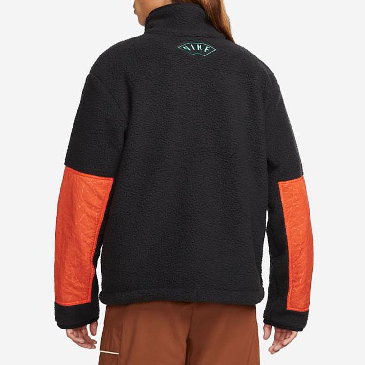 Nike CNY Colorblock Logo Print Воротник-стойка Куртка с длинными рукавами Мужская куртка Черная DQ5061-010