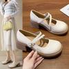 Туфли Мэри Джейн женские плоские однобортные туфли весенние маленькие белые мокасины нежные модные и удобные туфли