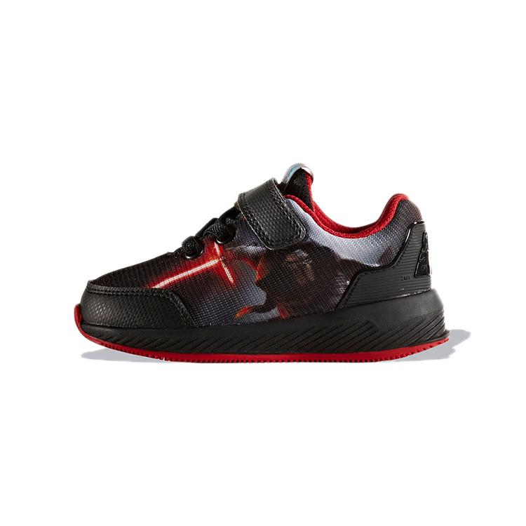 Звездные войны x Adidas EL I Устойчивые к истиранию Устойчивые к истиранию Низкие детские кроссовки Черно-красные для младенцев и малышей BA9397