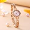 Retro Women's Square Alloy Waterproof Bracelet Watch