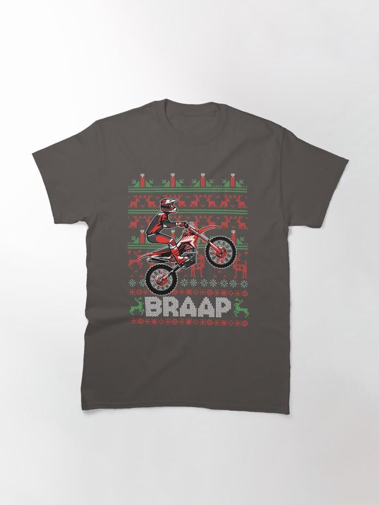 Christmas Motocross Braap Dirt Bike Classic TShirt 2026 Summer Mens Womens Luxury Fashion Cotton Oversized Tshirt Street Y2K