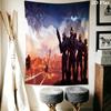 Space Warrior Tapestry Cosmic Guardian Tapestry Fashion Print Background Cloth Christmas Gift Background Cloth Wall Covering Decoration
