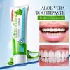 100G Aloe Vera Whitening Toothpaste Is Fluoride-Free and Helps Freshen Breath, Protect Gums, and Clean, Making It Suitable for Yellowish Teeth.