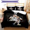 Ronaldo's Juventus Football Team Celebration Bedding Set, Breathable Duvet Cover with Pillowcases, Soft Bed Linen for Bedroom Home Decoration, Perfect