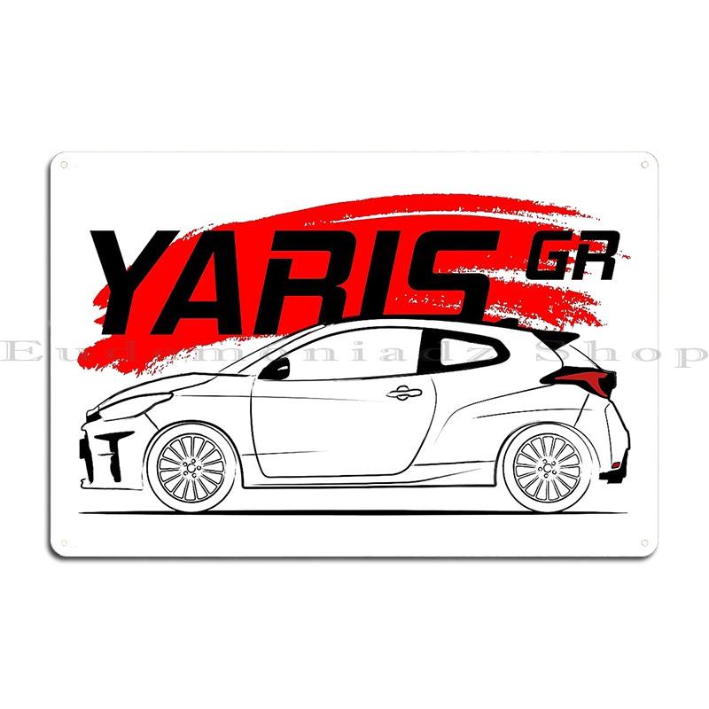 Gr Yaris Гоночные Металлические Знаки Настенный Баннер Паб Гостиная Персонализированная Кухня Жестяной Знак Постер