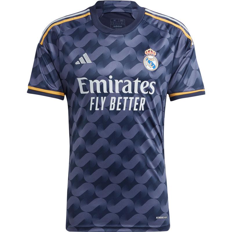 Детская футболка Adidas Real Madrid с надписью, короткий рукав, футбольная форма, темно-синий, для молодежи