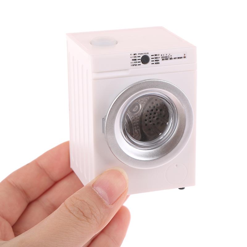 Миниатюрная стиральная машина для кукольного домика, модель стиральной машины для кукольного домика, декоративная игрушка