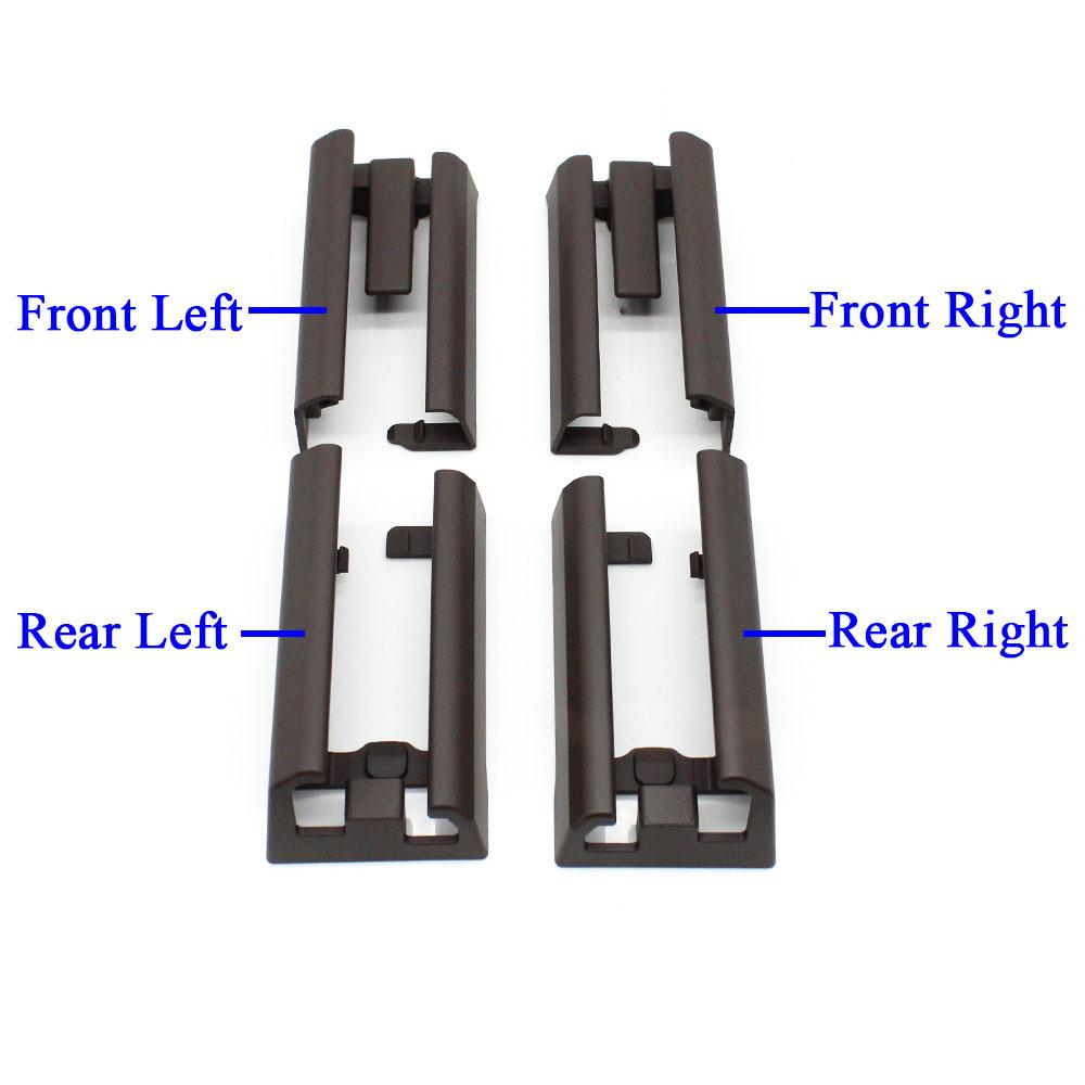 LHD RHD автомобильный черный Moka спереди и сзади, левый и правый слайдер сиденья, направляющая, накладка для BMW X5 X6 X7 G05 G06