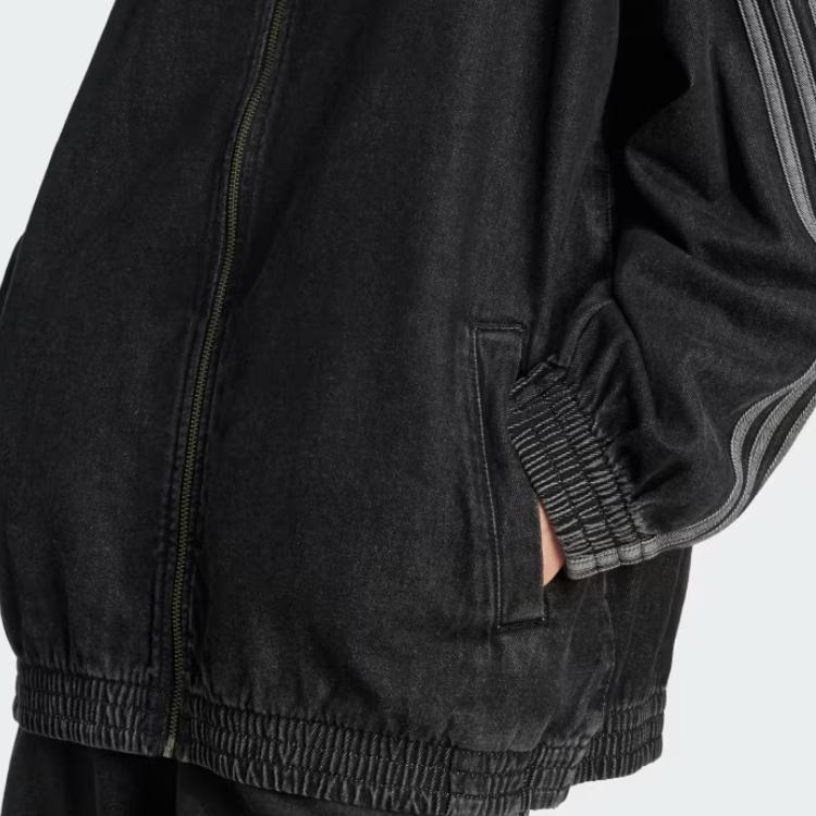 adidas Оригиналы Adilenium Серия Adicolor Джинсовая Мода Трендовая Универсальная Джинсовая Куртка с Длинным Рукавом Женские куртки JY2897