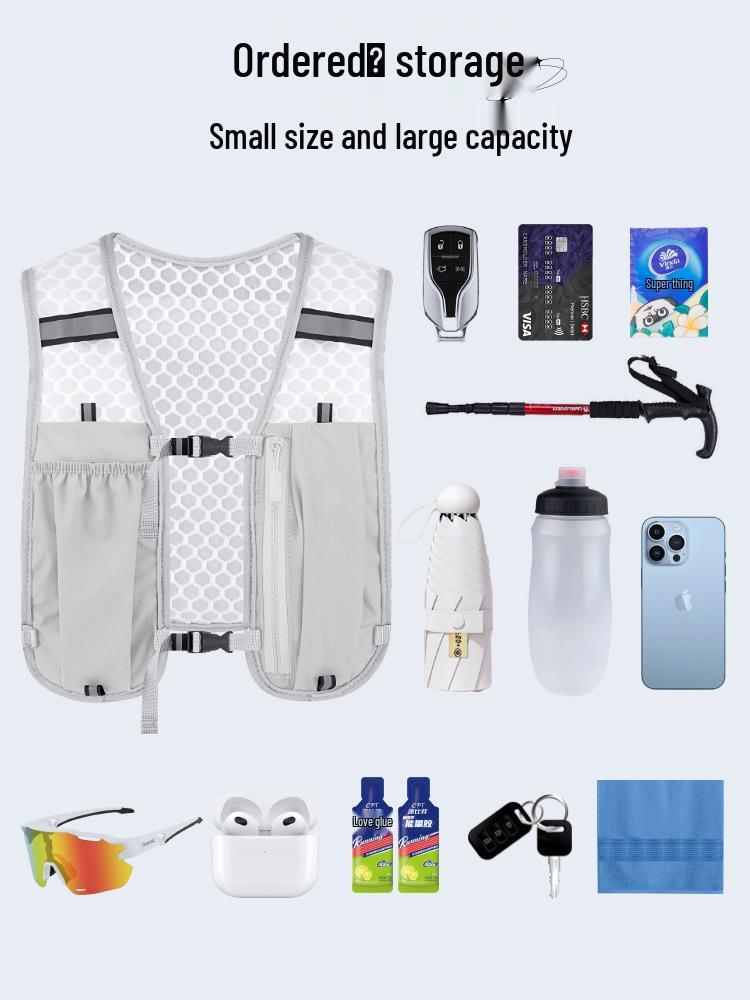 Легкий жилет для активного отдыха с карманом для телефона для скалолазания, бега, велоспорта и пеших прогулок - Спортивный рюкзак с держателем для бутылки с водой